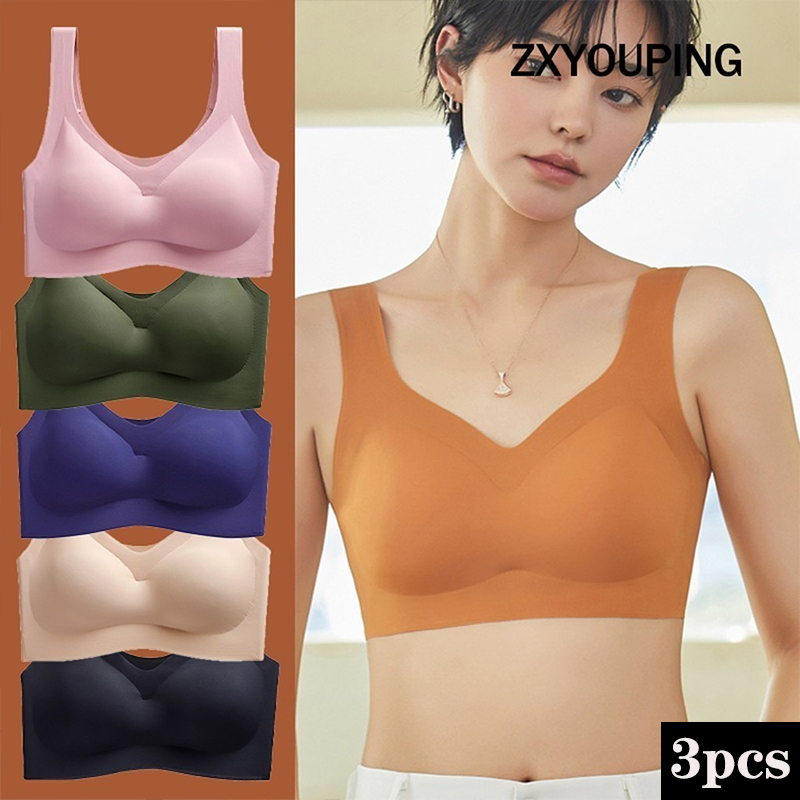 Underwire Bra Padded - 3 szt. Seksowny biustonosz sportowy Bezszwowy