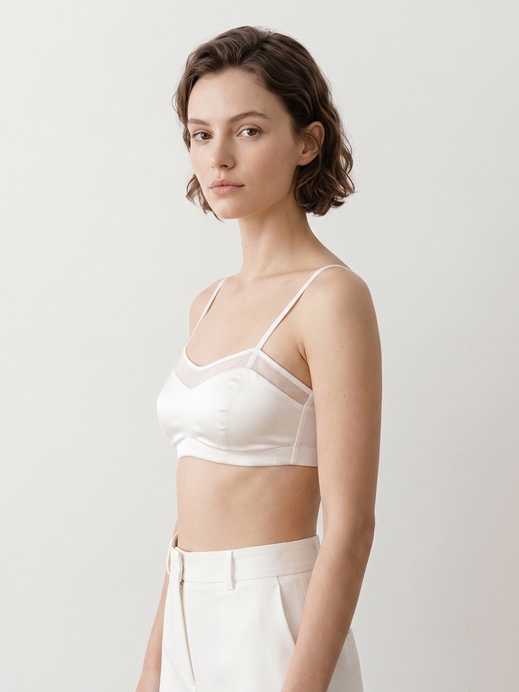 Birdtree, biustonosz 19MM 93%  – Sheer Mesh Bra recenzja i cena